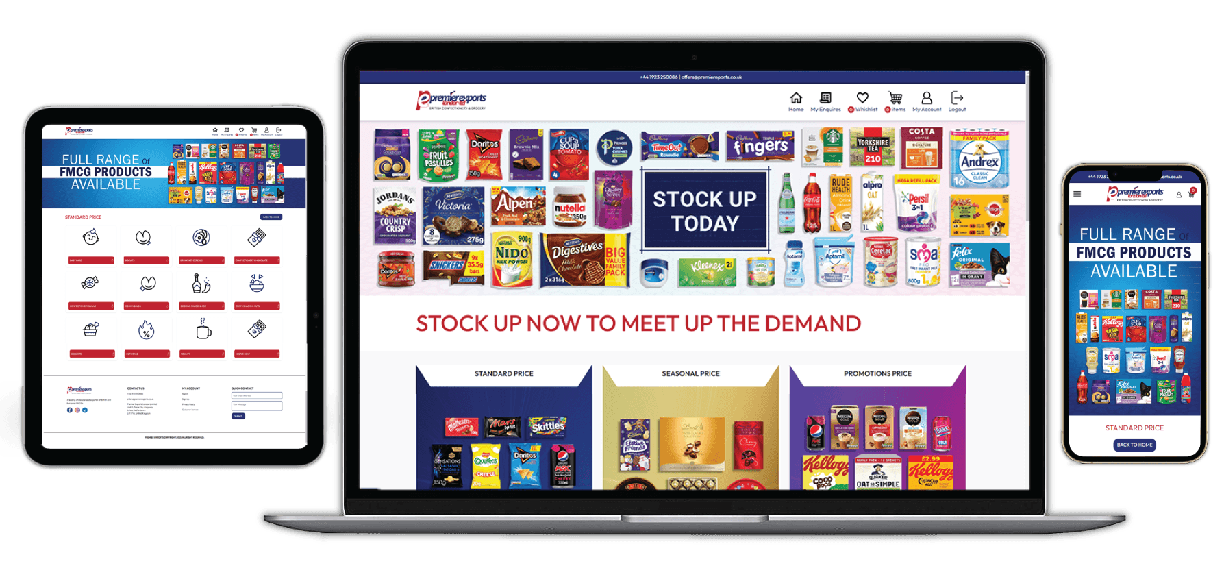 Product Ordering Portal - Multiple Device View